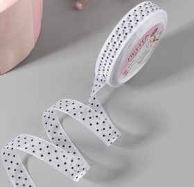 Лента капроновая «Горох», 15 мм, белая