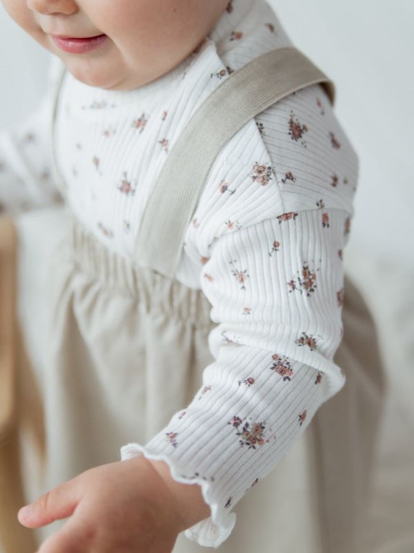 Лонгслив в рубчик 