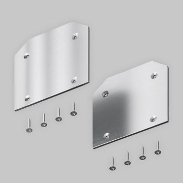 Заглушка торцевая к профилю 2шт TRA010MPEC-21S серебро Gravity Maytoni