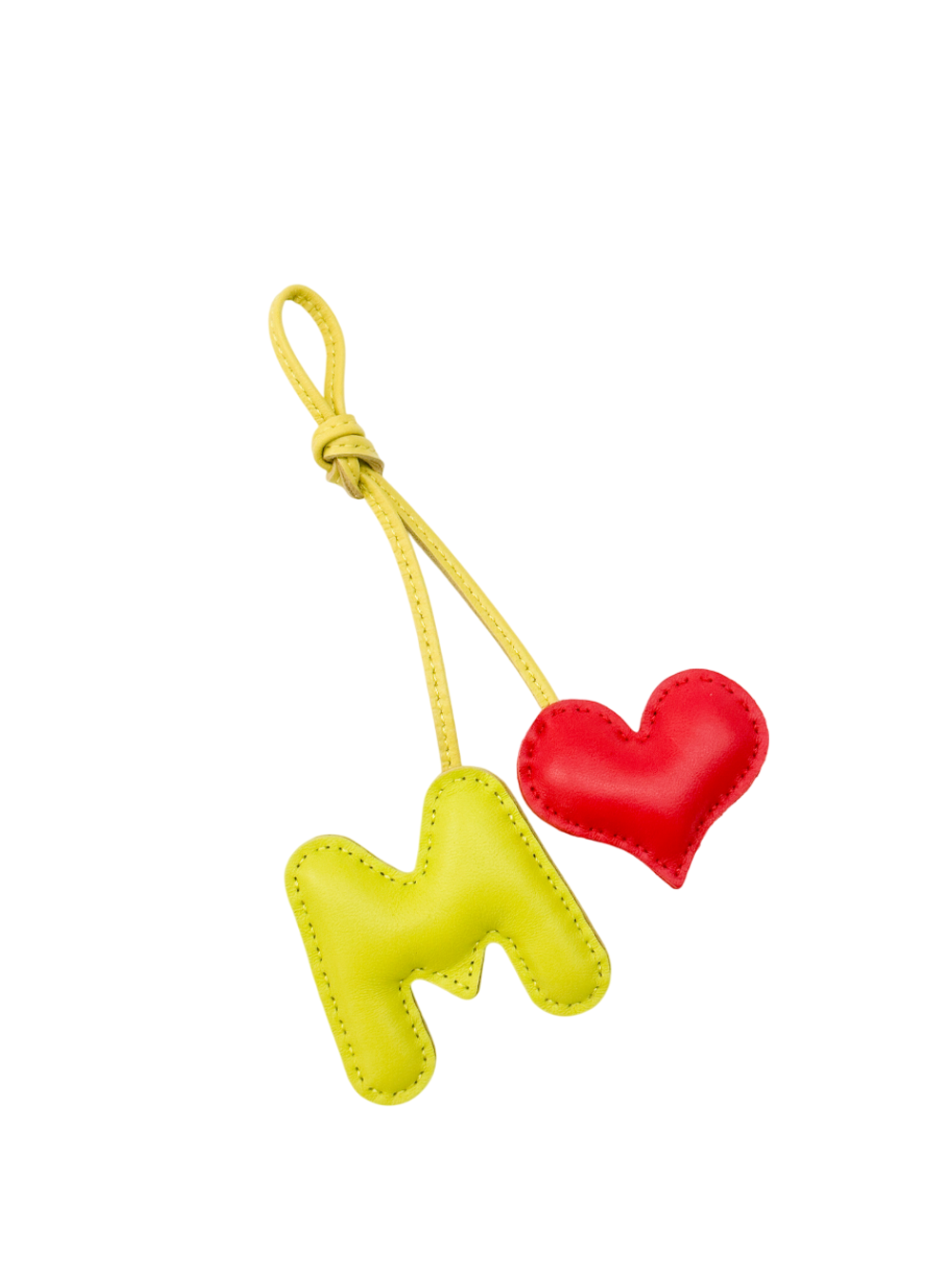 Брелок LOVE ягодного цвета