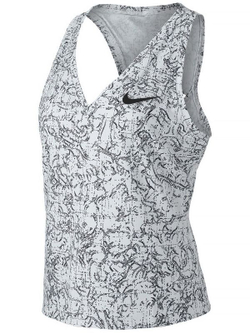 Женский топ теннисный Nike Court Victory Tank Print W - white/black