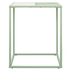 Столик кофейный mayen, 45х45 см, белый/зеленый