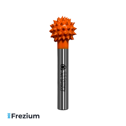 Борфреза твердосплавная по дереву сфера (шар) "O.G.Germany" 15.5x6x15.5x50.2 Грубая Зернистость; SP15CO