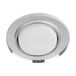 Встраиваемый светильник со светодиодной подсветкой ЭРА DK LD51 MR GX53 зеркальный