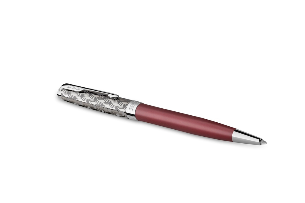 Шариковая ручка Parker Sonnet Premium Refresh RED CT 2119783, стержень: M, цвет чернил: black , в подарочной упаковке