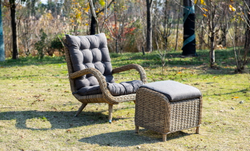 "Толедо" пуф плетеный, цвет соломенный