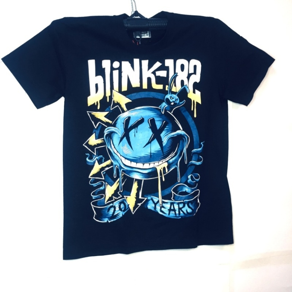 Футболка тайланд Blink-182 Со смайликом синим (XS)