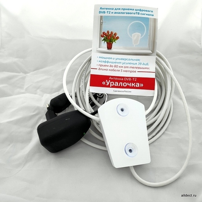 Антенна УРАЛОЧКА 12В 8 метров с блоком питания