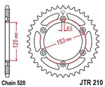 Звезда ведомая JTR210.51, JT