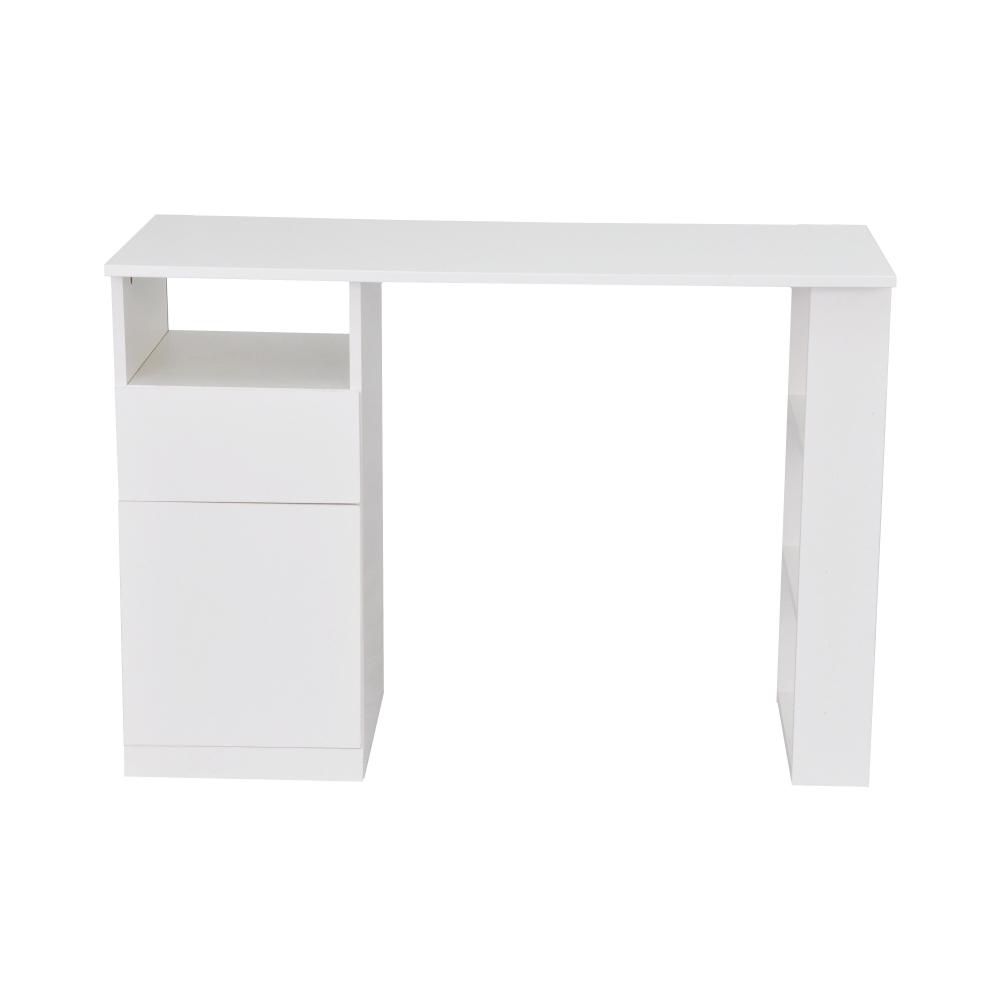 Стол письменный белый Марм 112х45х75 см, компьютерный стол с ящиком