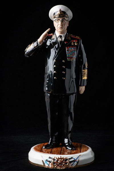 Статуэтка. Фарфор. Солдат. Горшков Сергей Георгиевич - Русский флотоводец. Россия