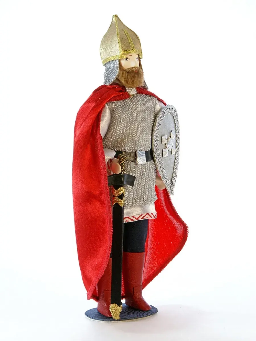 Кукла коллекционная в русском костюме Богатырь