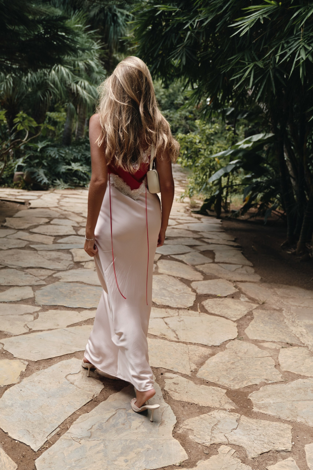 Платье комбинированное redpnk