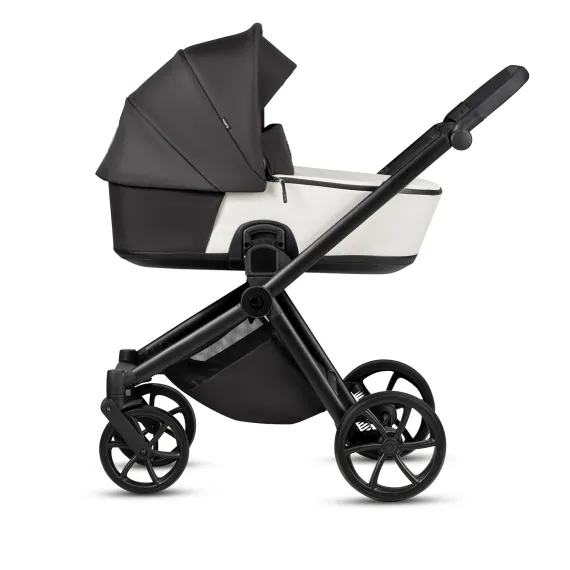 Коляска 3 в 1 Tutis Mio 3+ Leather Silver Grey