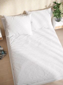 Постельное белье перкаль Сказка "Klassik" евро Наволочка 50х70 см 2 шт Простынь на резинке 180x200 см Пододеяльник 200x215 см