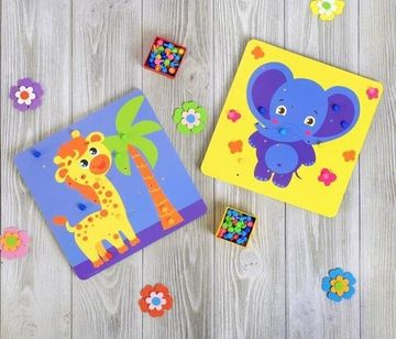 Весёлая мозаика "Зоопарк", 180 деталей