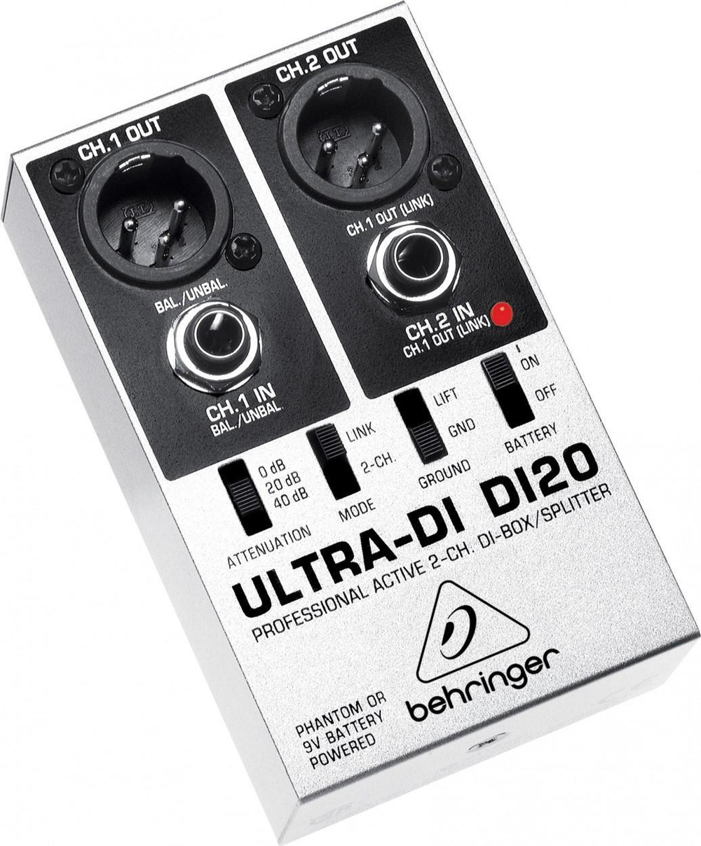 Behringer DI20 - 2-канальный DI-бокс/сплиттер.