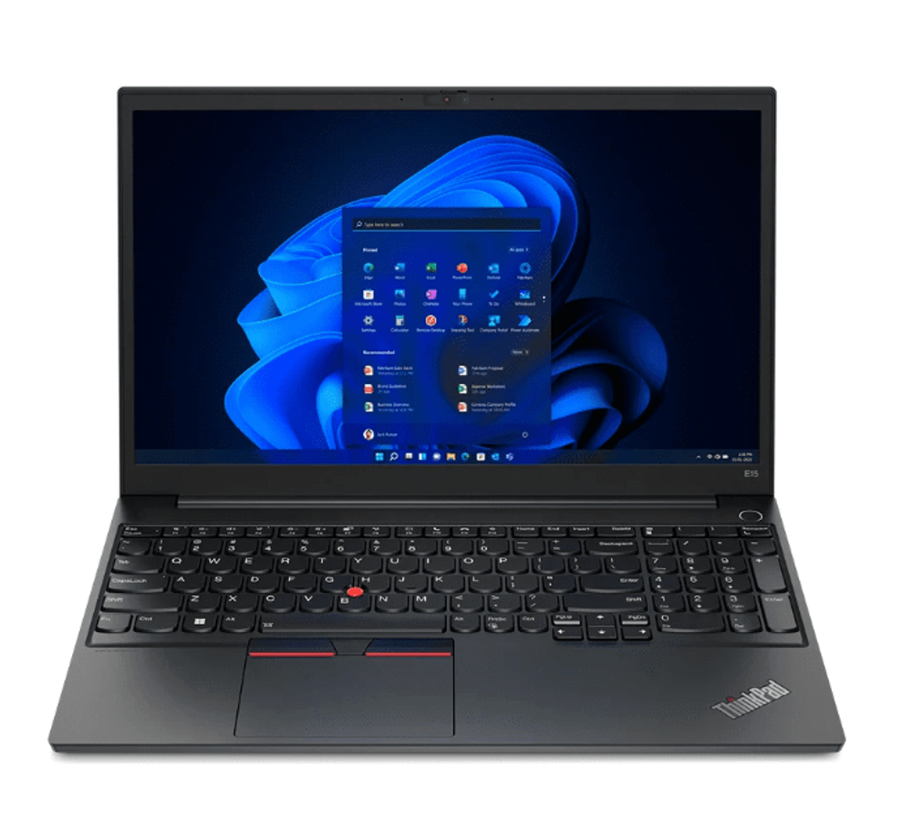 15.6" Ноутбук Lenovo ThinkPad E15 Gen 4 Black (1920x1080, Intel Core i5-1235U, RAM 8ГБ, SSD 512ГБ, NVidia GeForce MX550, OS Windows)