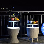 Стол пластиковый мини-бар Tagliamento Belle Cool Bar, тортора