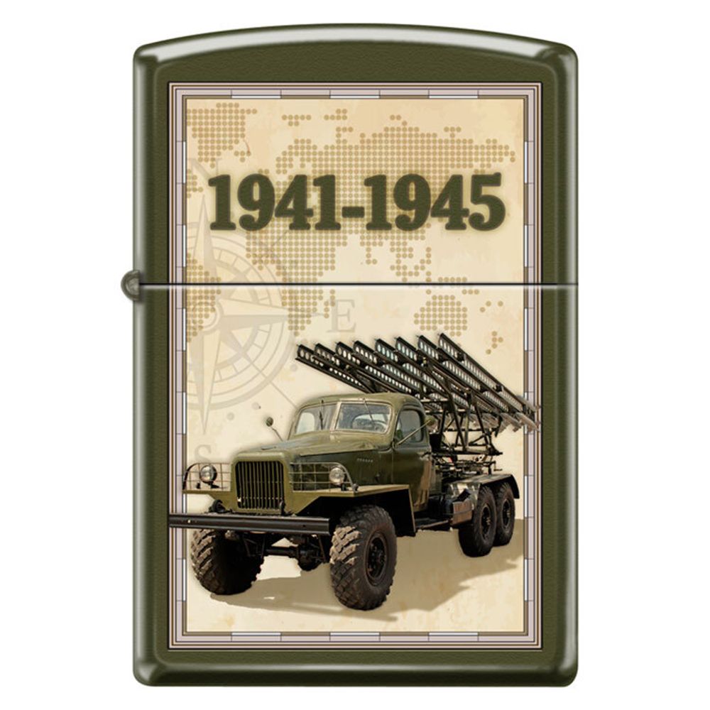 Зажигалка ZIPPO Катюша с покрытием Green Matte (221_Katyusha)