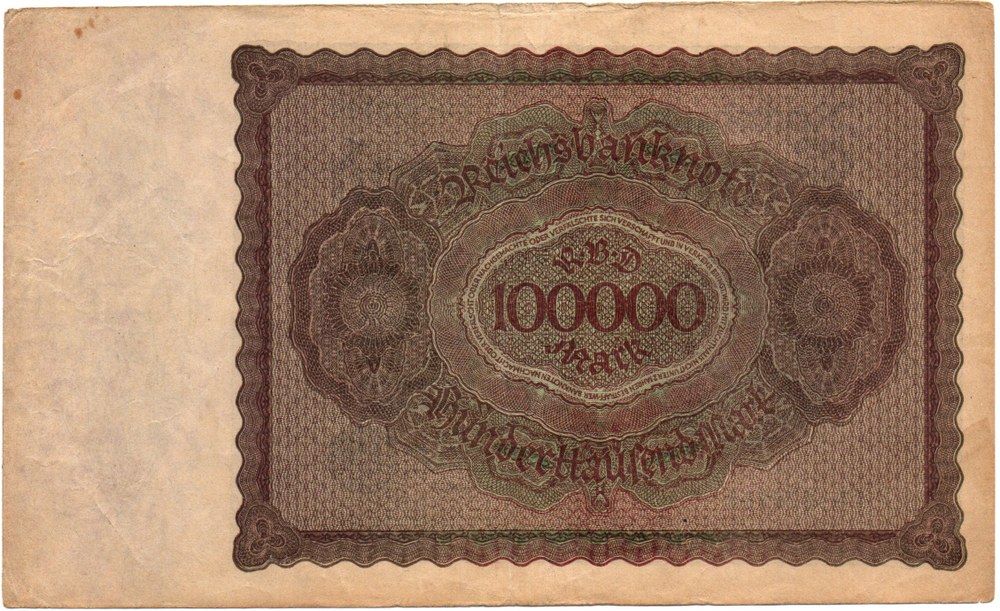 Банкнота Германия, Веймарская республика 10000 марок 1923 год