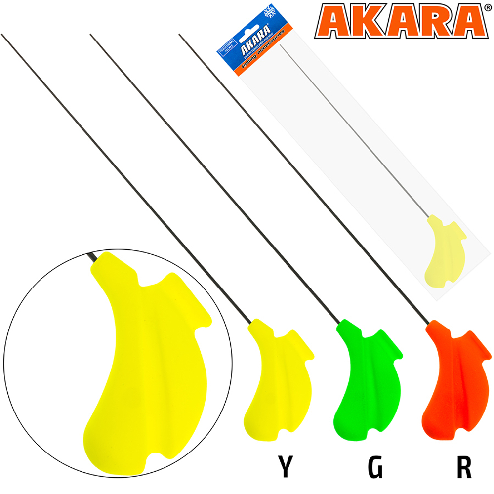 Удочка зимняя Akara Akara Master Jig M 405 (4-21 гр.) Yellow (хлыст жёсткий Hi Carbon)