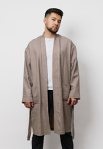 Шапан льняной длинный OYU TOLQYN BEIGE