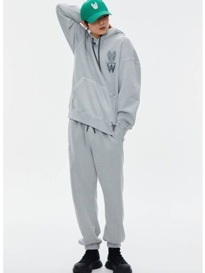 Брюки-джоггеры с пигментом и логотипом ladok