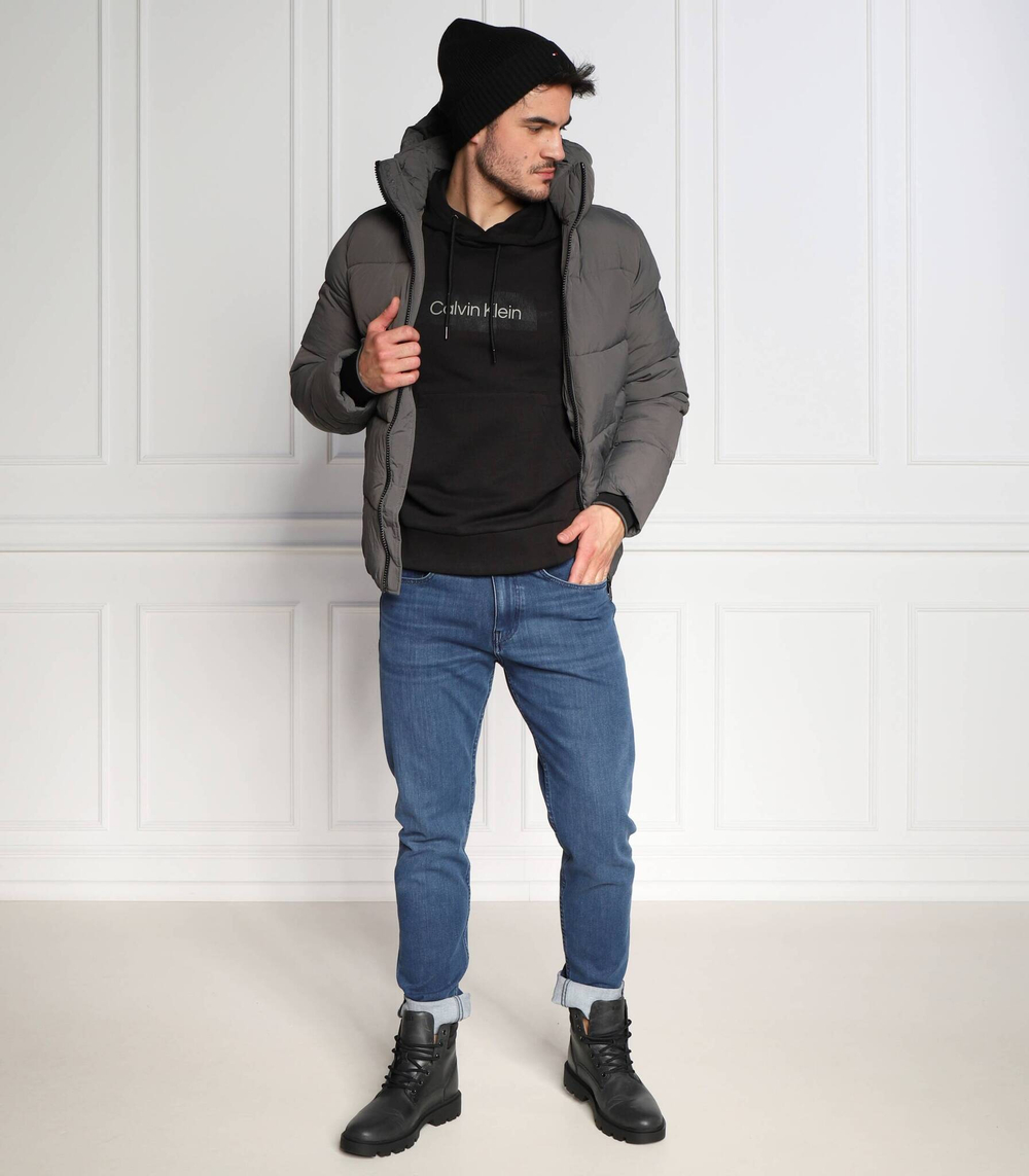 Худи box striped logo Calvin Klein - черный(K10K110761)