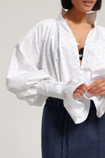 Блуза со съёмными манжетами