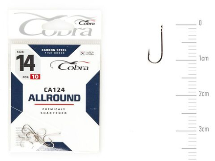 Крючки Cobra Allround ROUND сер. CA124 разм. 014 10шт.