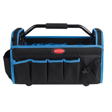 Сумка для инструментов открытого типа (500х250х320мм, 31 карман, каркас из легких металлов и ручка с паралоновой накладкой+ремень''через плечо'') RockForce##Rock FORCE RF-7435