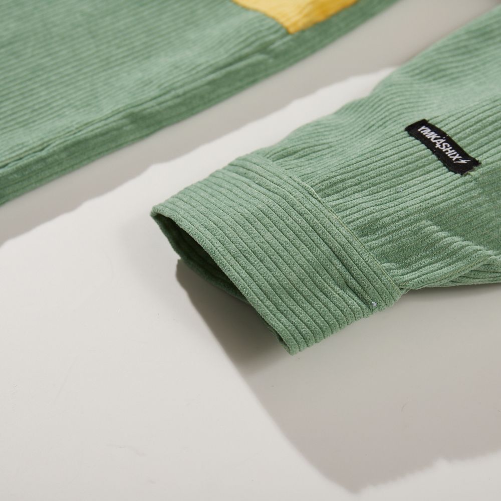 Рубашка YMKASHIX Velvet Button Зеленая