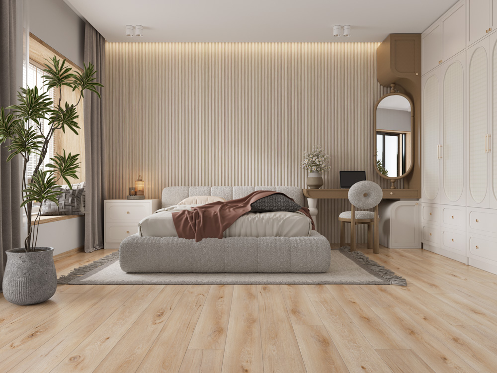 Водостойкая кварц-виниловая плитка LVT плитка CronaFloor Wood Дуб Фрейзер 1200х180 мм