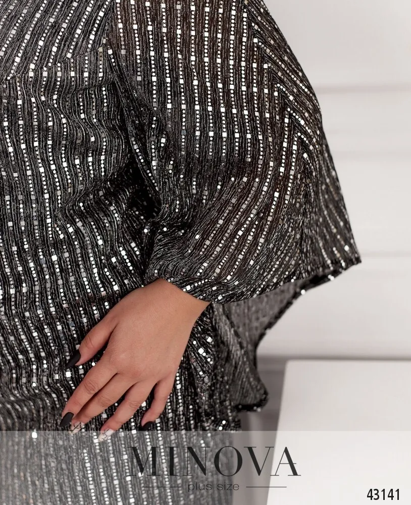 Платье 2088Б-серебро Minova