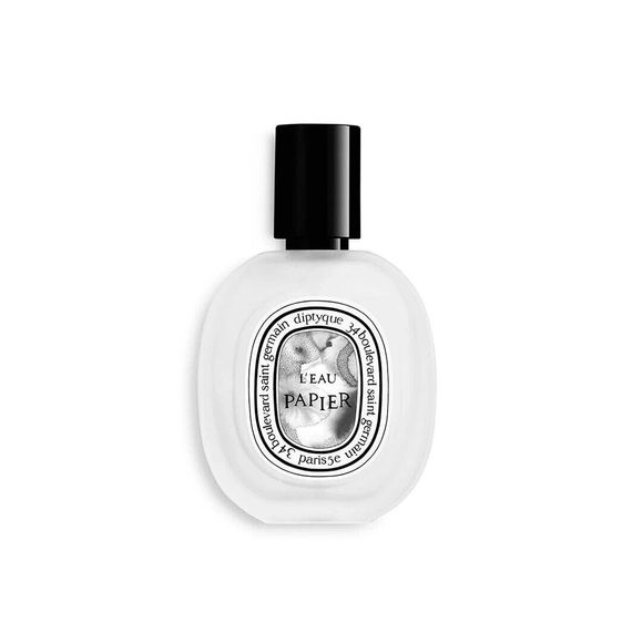 Женский парфюм Diptyque Hair Mist L’Eau Papier с мускусными нотами и аккордами белой древесины