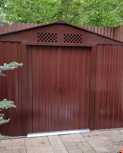 Металлический сарай GreenStorage Арчер D коричневый