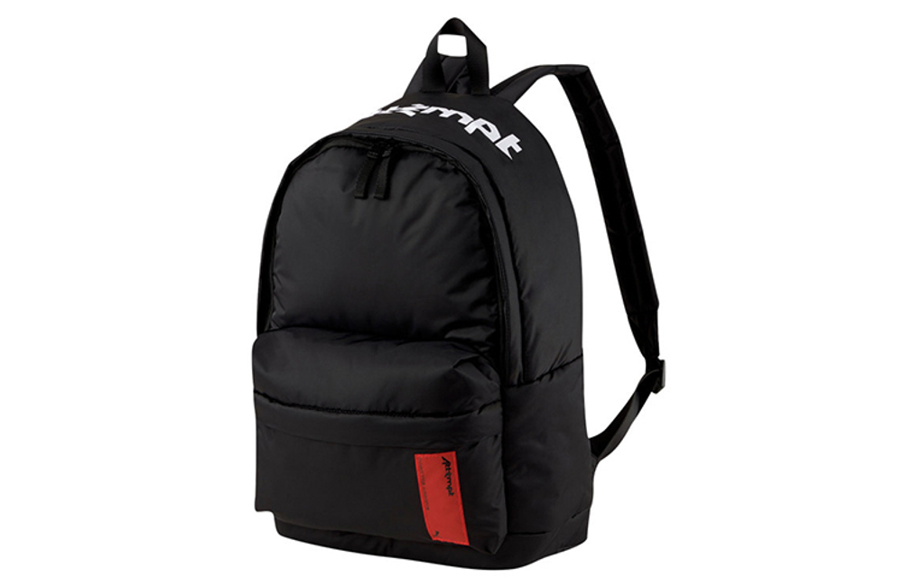 PUMA ATTEMPT BACKPACK Collaboration Zip Closure Fabric Backpack Regular Unisex Black