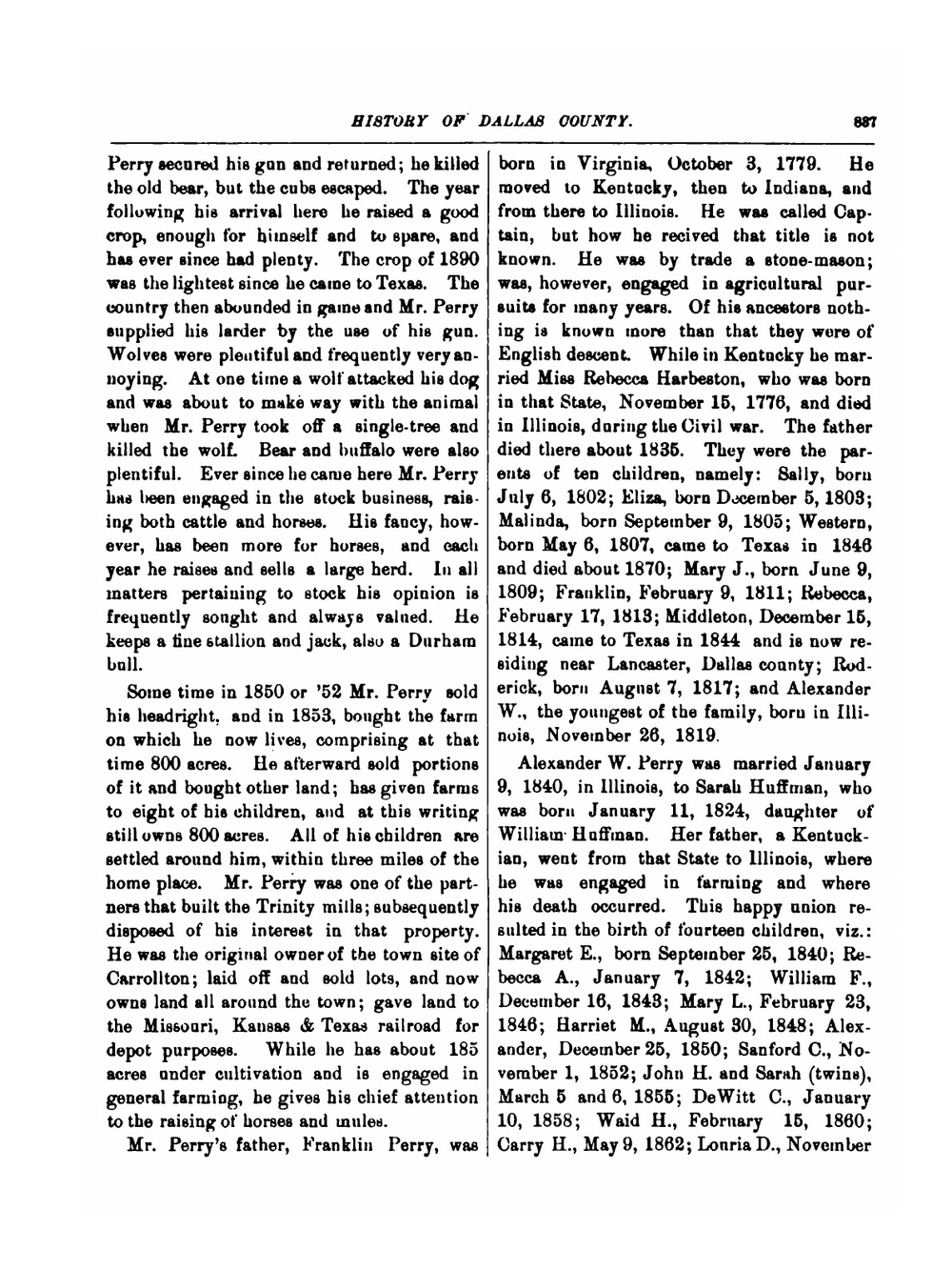 Memorial and biographical history of Dallas county, Texas. Part 2 | Lewis Publishing