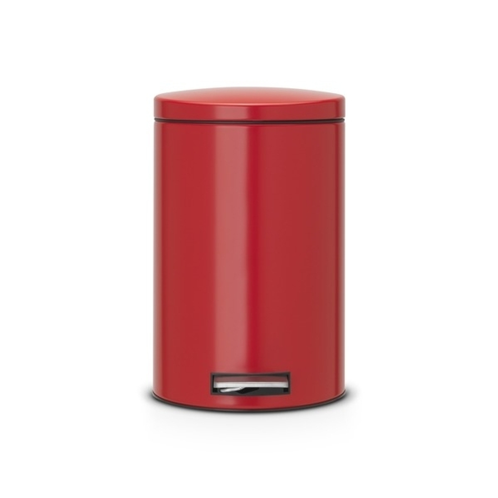 Ведро для мусора Brabantia Silent красное 12л вид спереди