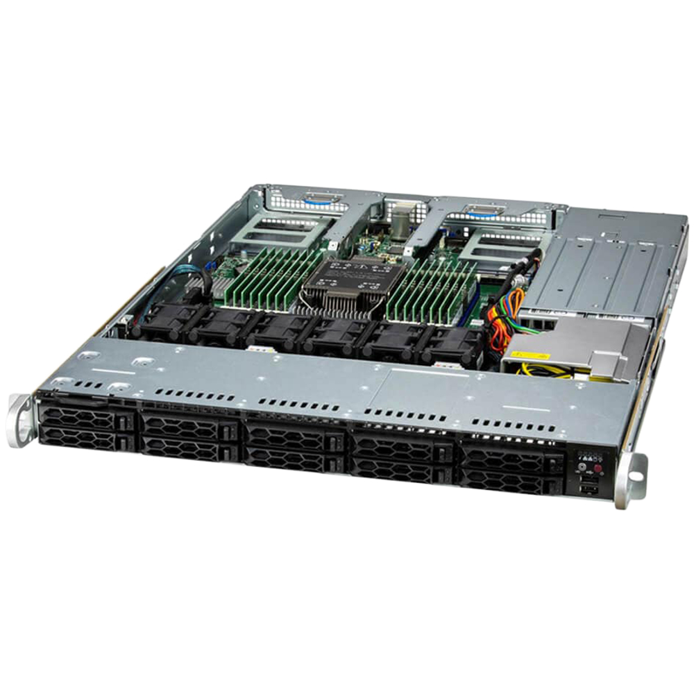 Supermicro assembled server based on SYS-111C-NR-G1 X13 UP CloudDC 1U, 4510,1 28G,2x960G,10G,HF,RoHS