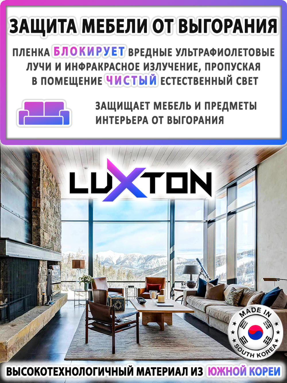 Пленка защитная бронировочная SAFETY 11 MIL PREMIUM LUXTON, рулон (ширина рулона 1,524 м.)