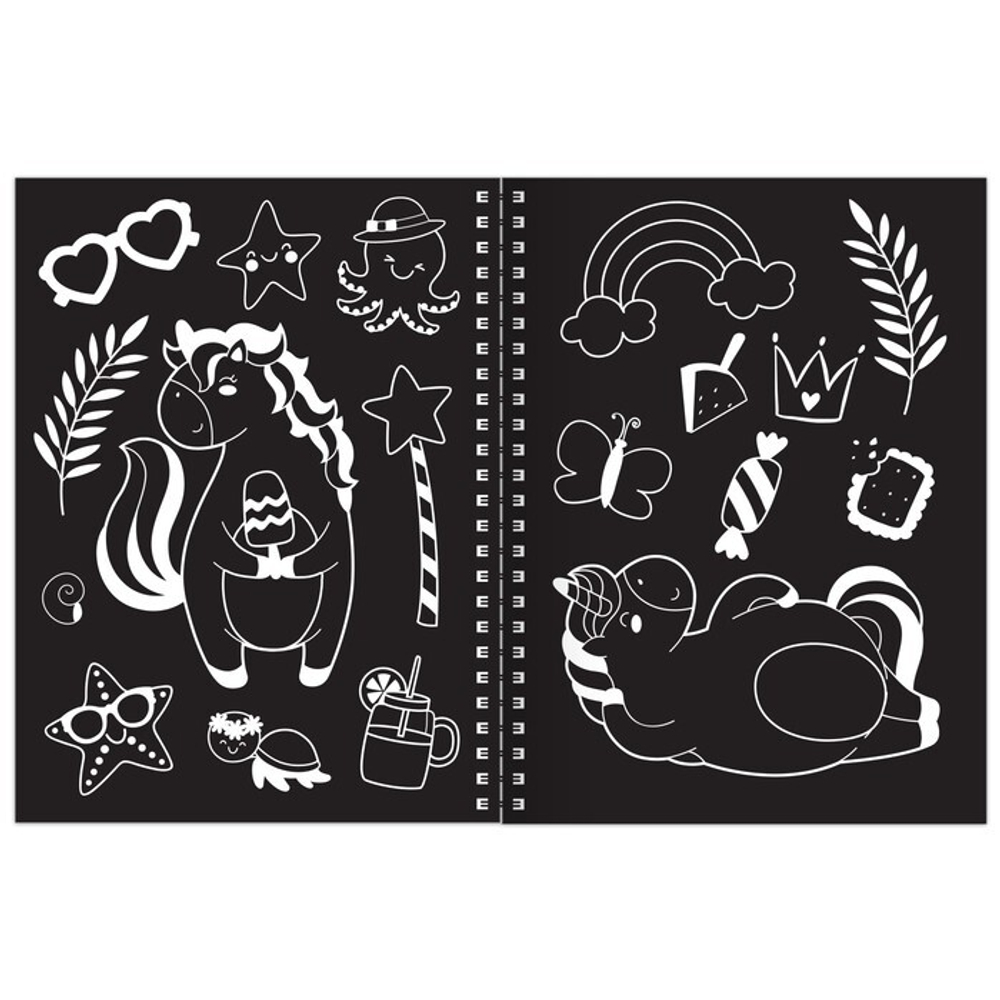 Гравюры для девочек «Пони», голографический фон, 10 гравюр, со штихелем