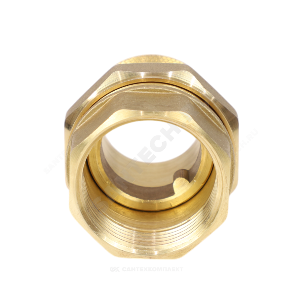 Соединитель латунь американка Ду 15 (1/2") прямой ВР/НР LD LD.65.520.15