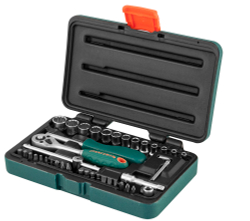 S68H2141S Набор головок торцевых 1/4"DR Super Tech, 41 предмет
