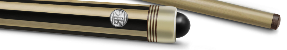 Кий Турмалин, черный граб/белыйграб/желтый граб 9-запилов, 2PC(ЯК)