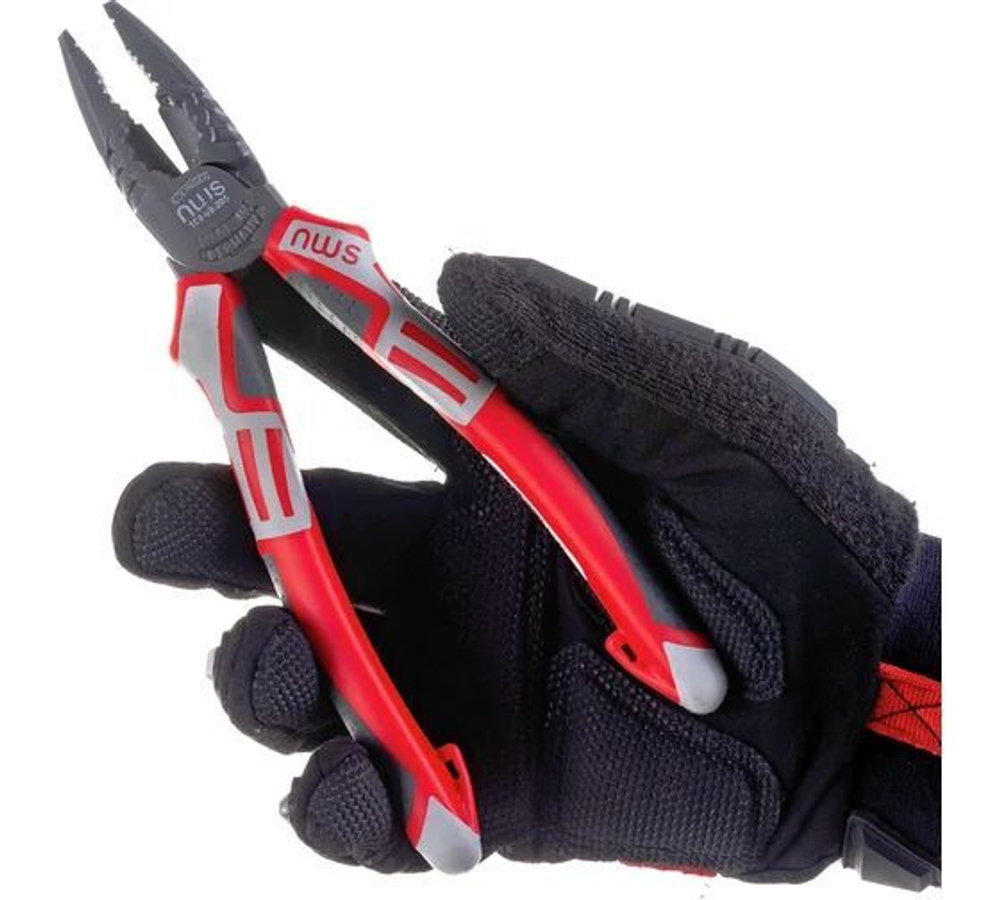 NWS Пассатижи 205 мм CombiMax, покрытие TitanFinish, рукоятки SoftGripp 3K