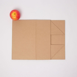 Коробка самосборная на магнитах 30х10х18, коричневый, крафт