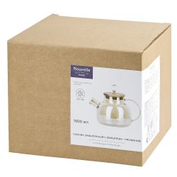 Чайник заварочный с фильтром-пружиной v=1000мл (индивидуальная упаковка)