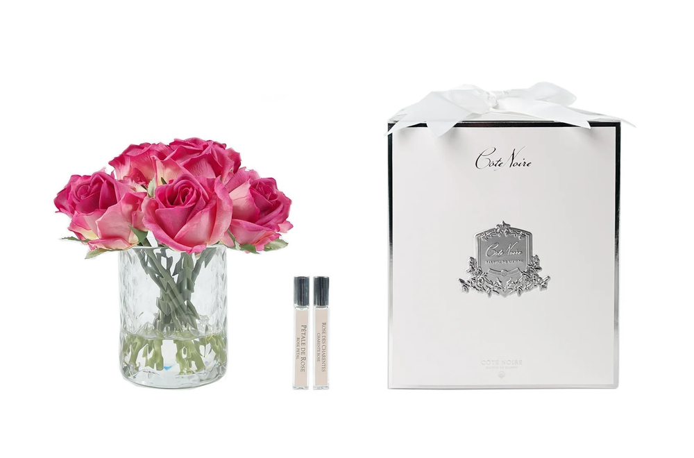 nan HERRINGBONE CLEAR MAGENTA rose budsБукет Cote Noire Розовый